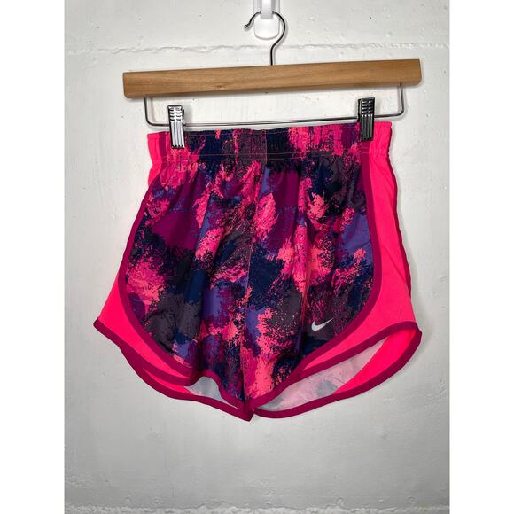 Nike Dri-Fit Womens Running Shorts Size XS Pink Purple Multicolor Bright - Picture 1 of 6